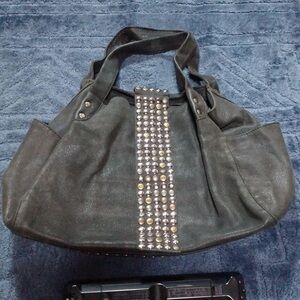 Elegant Black Studded Women's Bag